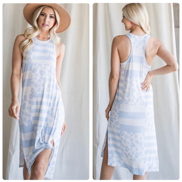 Dresses & Skirts - NEW midi high-neck racerback dress